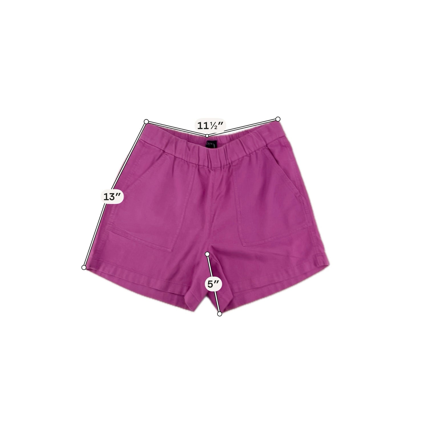 J. Crew Purple Shorts Seaside Linen Blend Pull-On Shorts XXS Fuchsia Pink - Size xxs