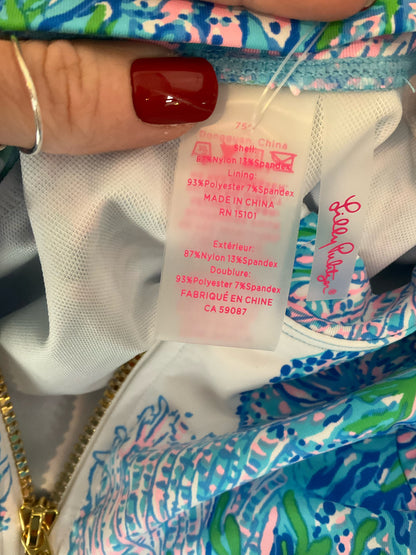 Lilly Pulitzer multi Long Sleeve Multi Tropical Pre-Owned Ladies Casual Top - Size 4 - Size 4