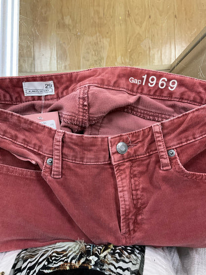 Gap mauve Pant Mauve Pink Corduroy Skinny Pants Size 6 - Size 6