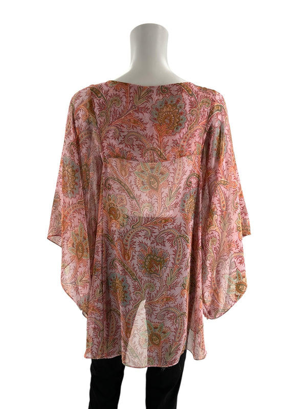 Drew Peach/Pink/Mint Pre-Owned Ladies Top - Size Medium