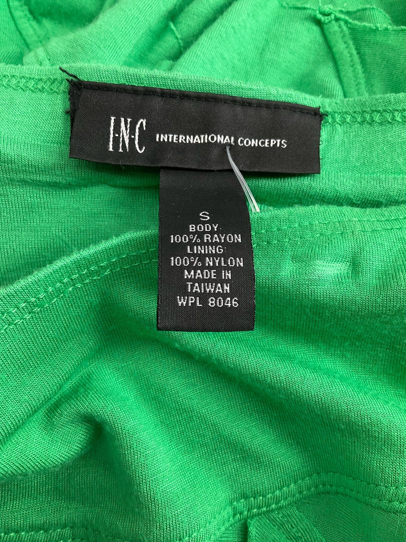 INC - Green Ruffle Pre-Owned Ladies Skirt - Size Small