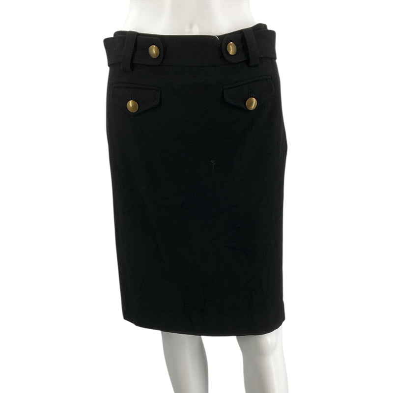 J. Crew Black Solid Wool Skirt – Size 2, Excellent Pre-Owned - Margaret’s Fine Consignment