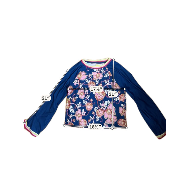 Johnny Was Active Floral Long Sleeve Pullover Top Size Small - ONLINE ONLY