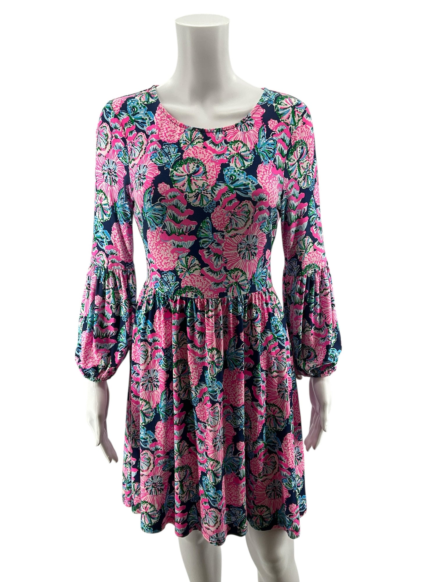 Lilly Pulitzer Kylar T-Shirt Dress Multi Shellabrate Floral XS