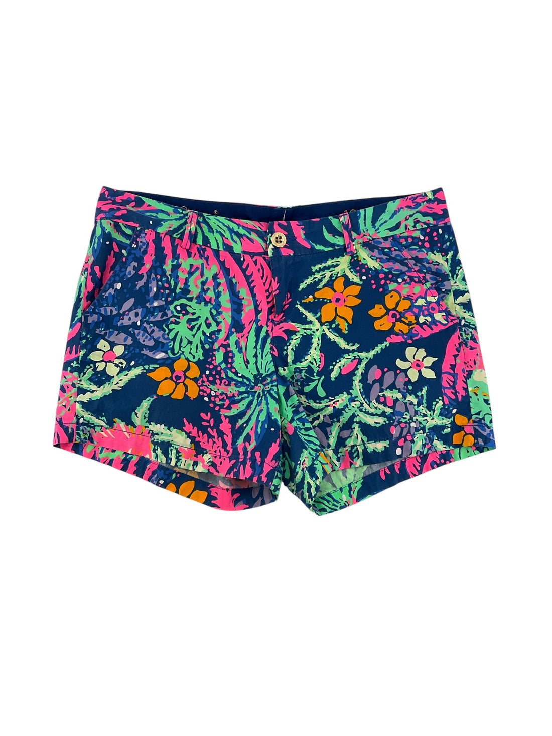 Lilly Pulitzer Size 10 blue/multi Floral Shorts