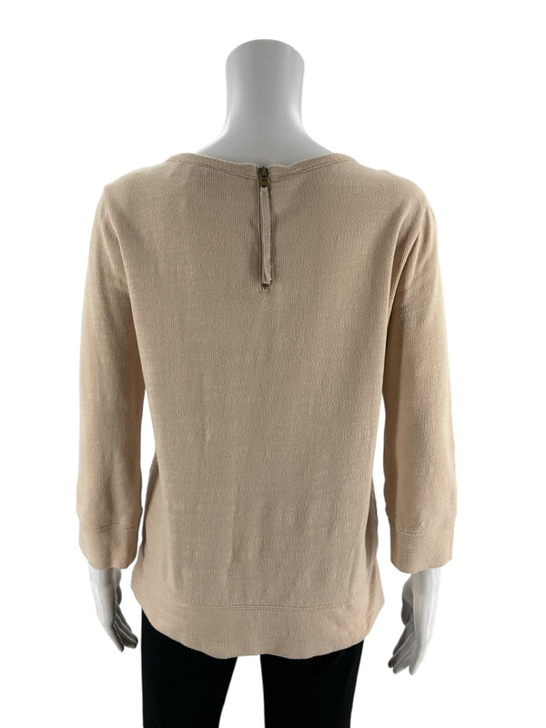 Loft Tan Lace Pre-Owned Ladies Top - Size XS