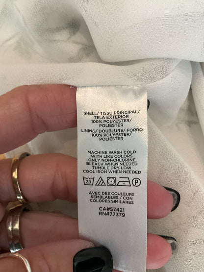 Ann Taylor Factory Floral Asymmetrical Drape Sleeveless Blouse | Size Small- ONLINE ONLY