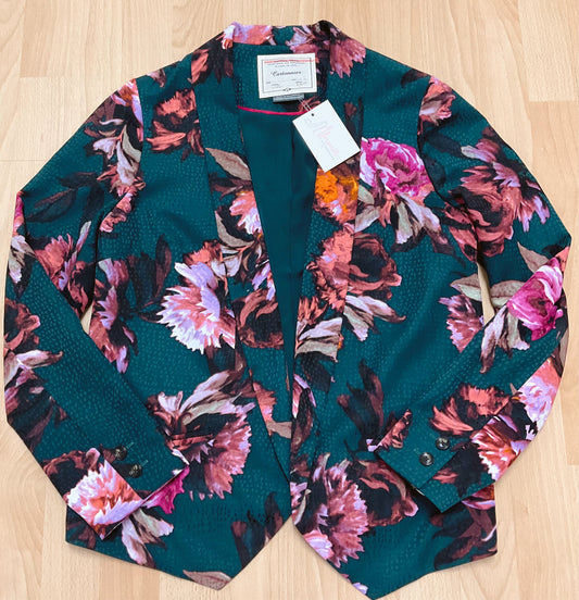 Cartonnier Size 6 green/fuschia Floral Blazer