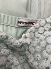 Mystic sage Mini Sage Green Strapless Tulle Dress Embroidered Bodice Medium - Size M