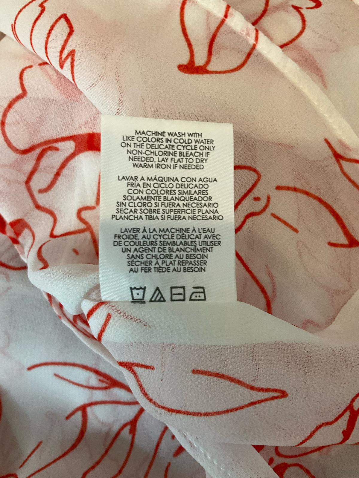 Cabi Sunkissed Cami Floral V-Neck Tank Top Size Medium