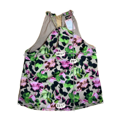 INC International Concepts Floral Chain Halter Top Size Large - ONLINE ONLY