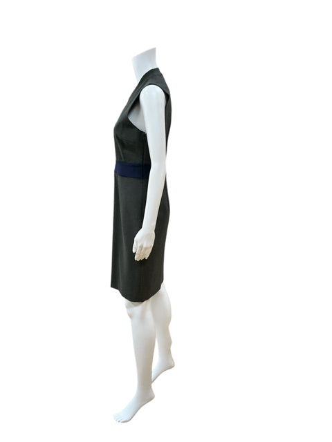 Ava &amp; Aiden Gray/Navy Pre-Owned Ladies Dress - Size 6 - Margaret’s Fine Consignment