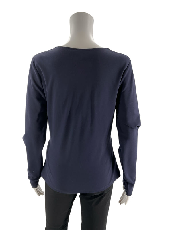 Boden Navy Solid Pre-Owned Ladies New with Tags Top - Size 10