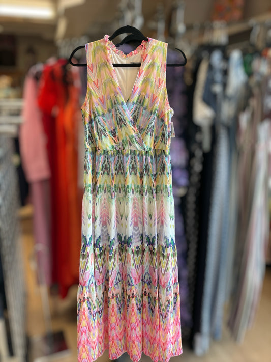 Danny & Nicole Size 10 multi Print Dress