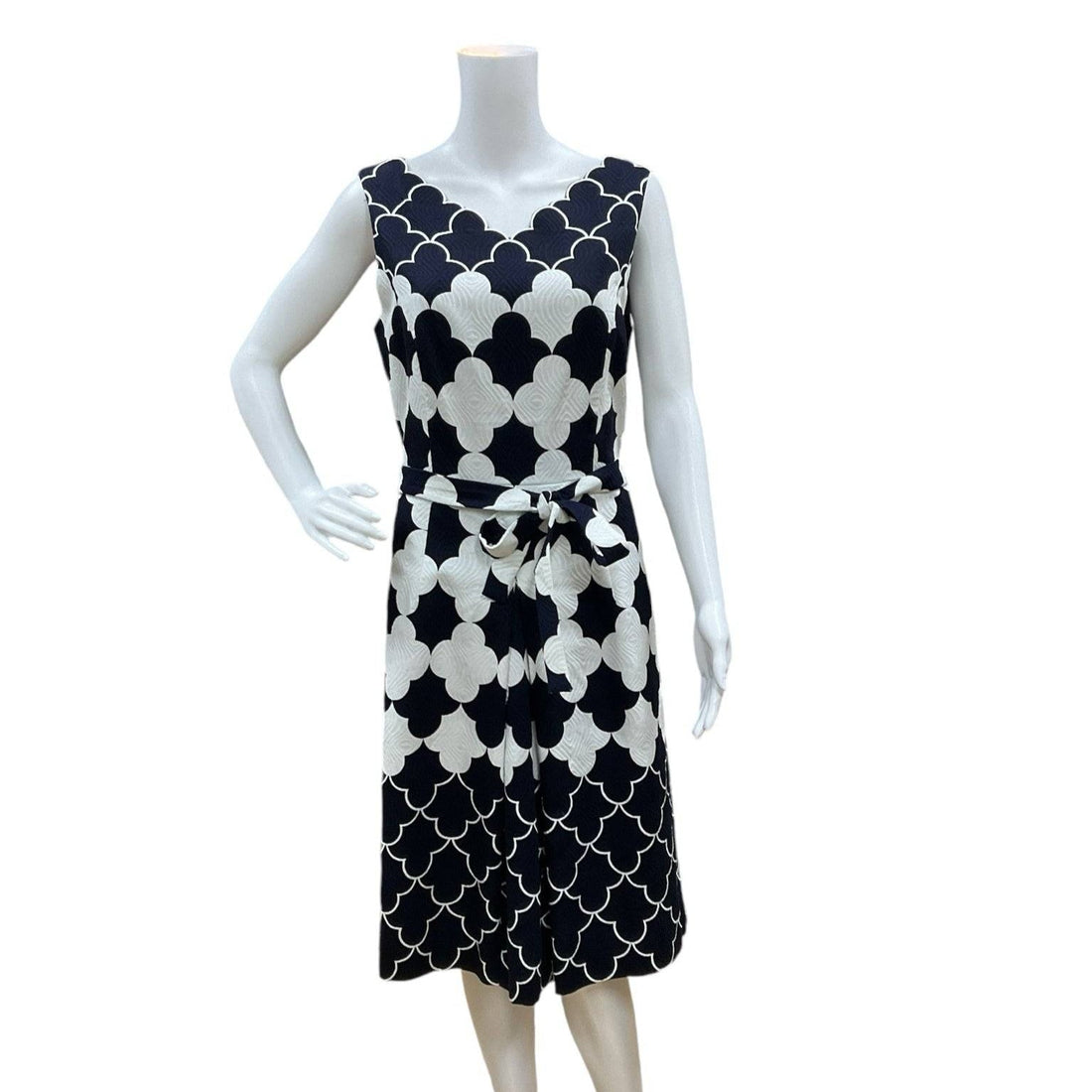 Talbots Navy/White Ladies Pre-Owned Dress - Size 8 - Margaret’s Fine Consignment