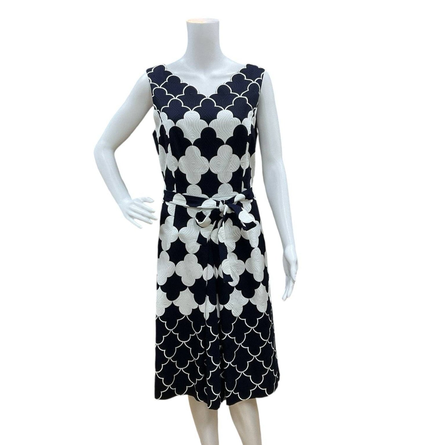 Talbots Navy/White Ladies Pre-Owned Dress - Size 8 - Margaret’s Fine Consignment