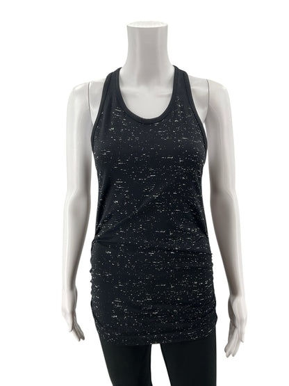Athleta Momentum Seamless Racerback Tank Top Heather Black Size Small