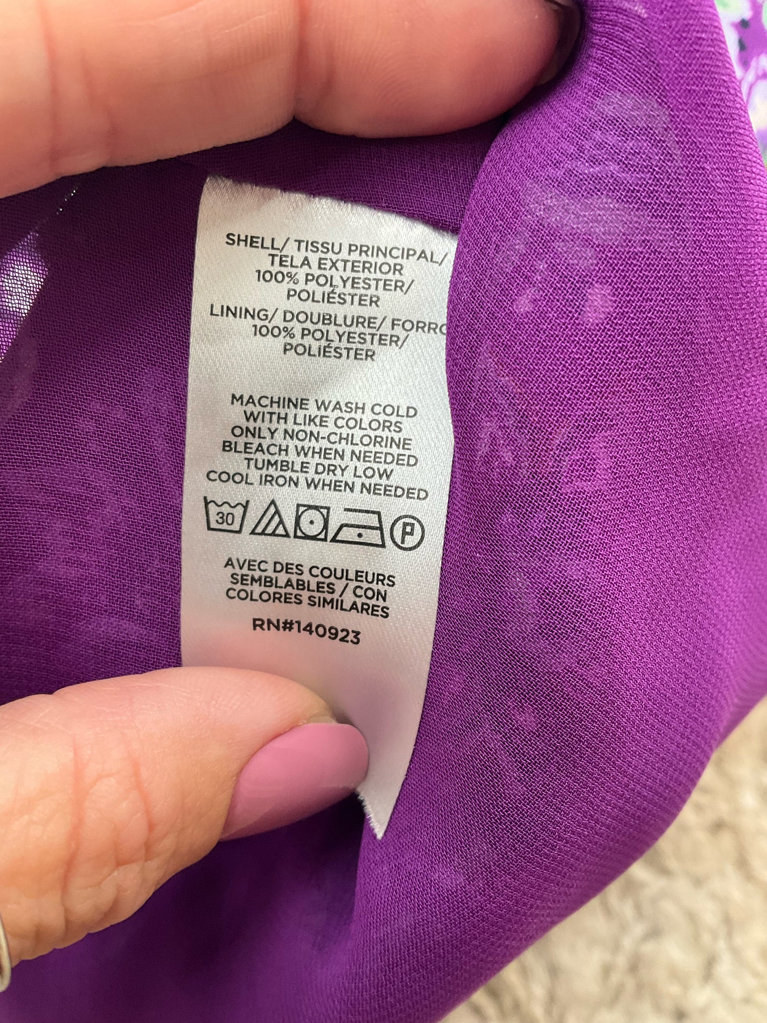 Loft Purple Floral Pre-Owned Ladies Top - Size 10