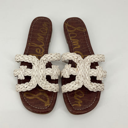 Sam Edelman White Braided Sandals Size 8