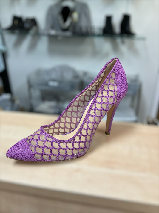 Carmen Marc Valvo Shoe Size 8 Lavender Mermaid Heel