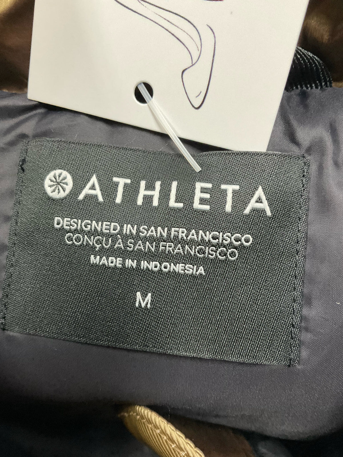 Athleta Downtown Puffer Vest Antiqued Bronze Funnel Neck Size Medium
