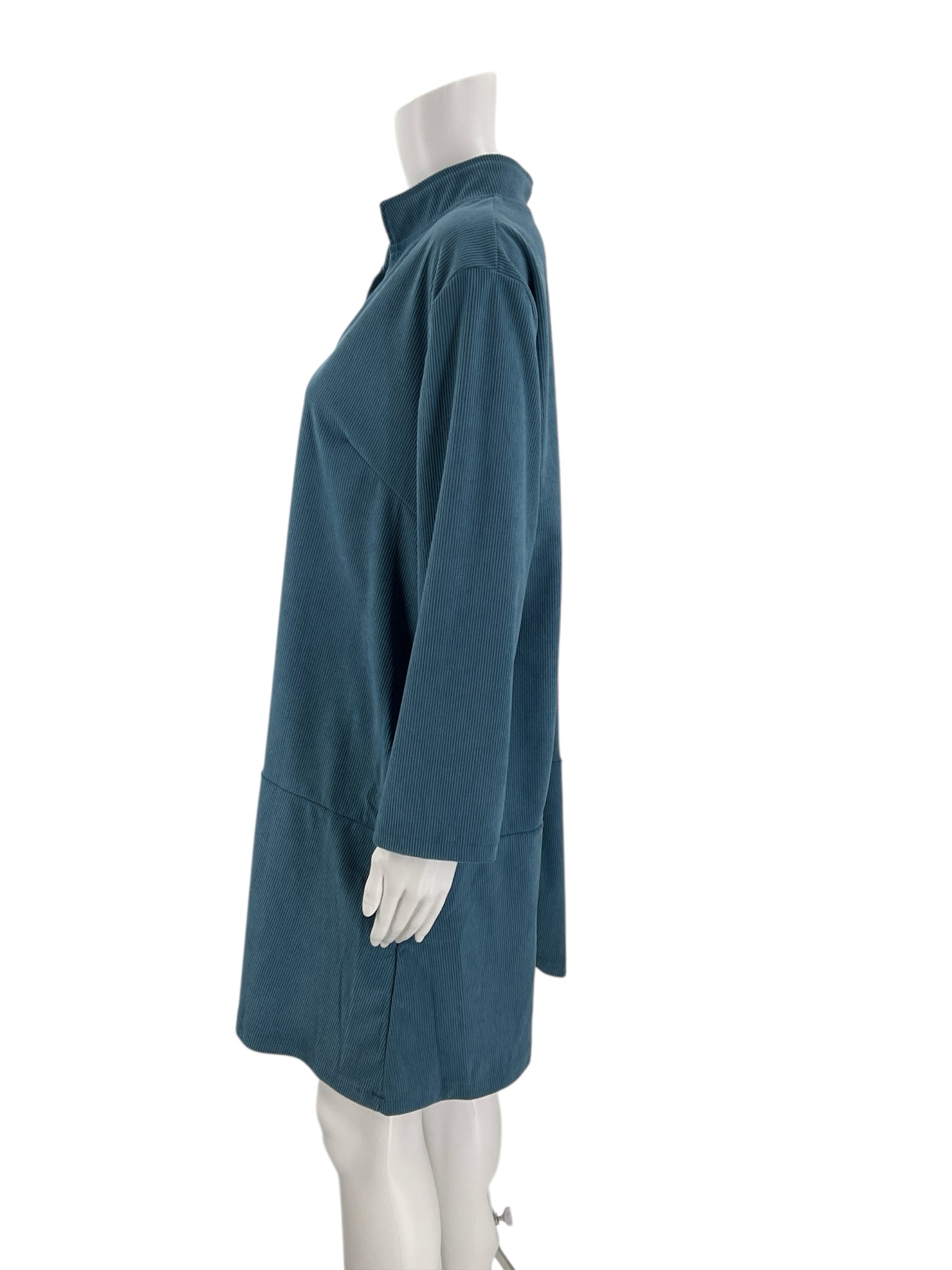 Fashion Blue Corduroy Pre-Owned Dress - Size XL