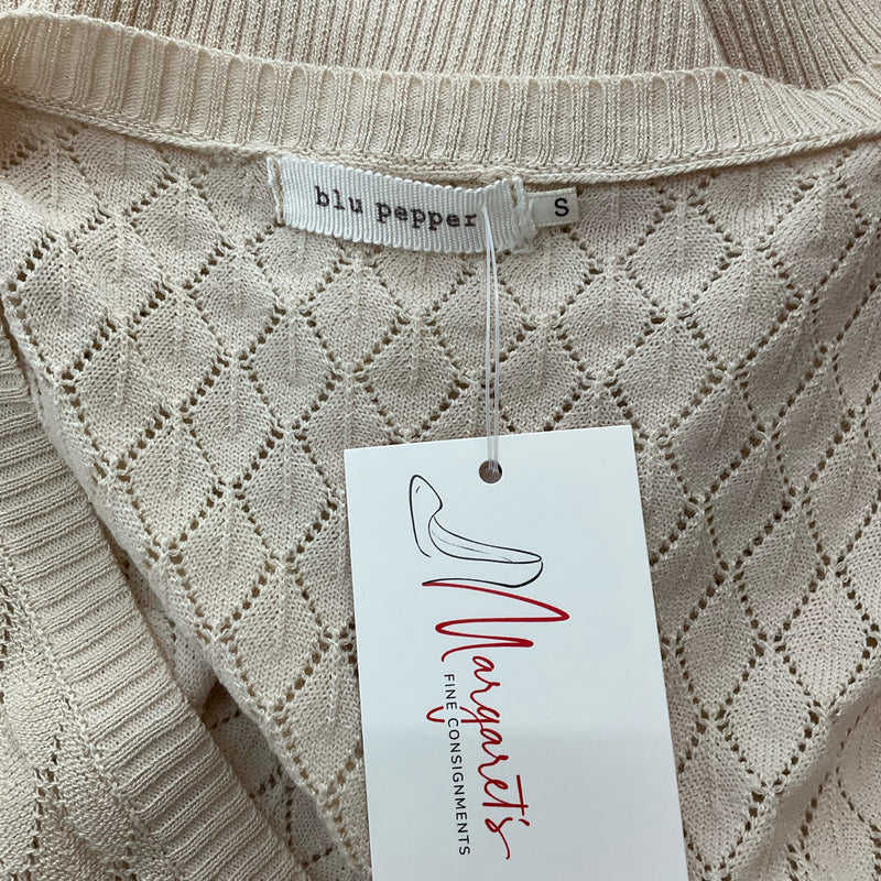 Blu Pepper Tan Solid Pre-Owned Ladies Top - Size Small - Margaret’s Fine Consignment
