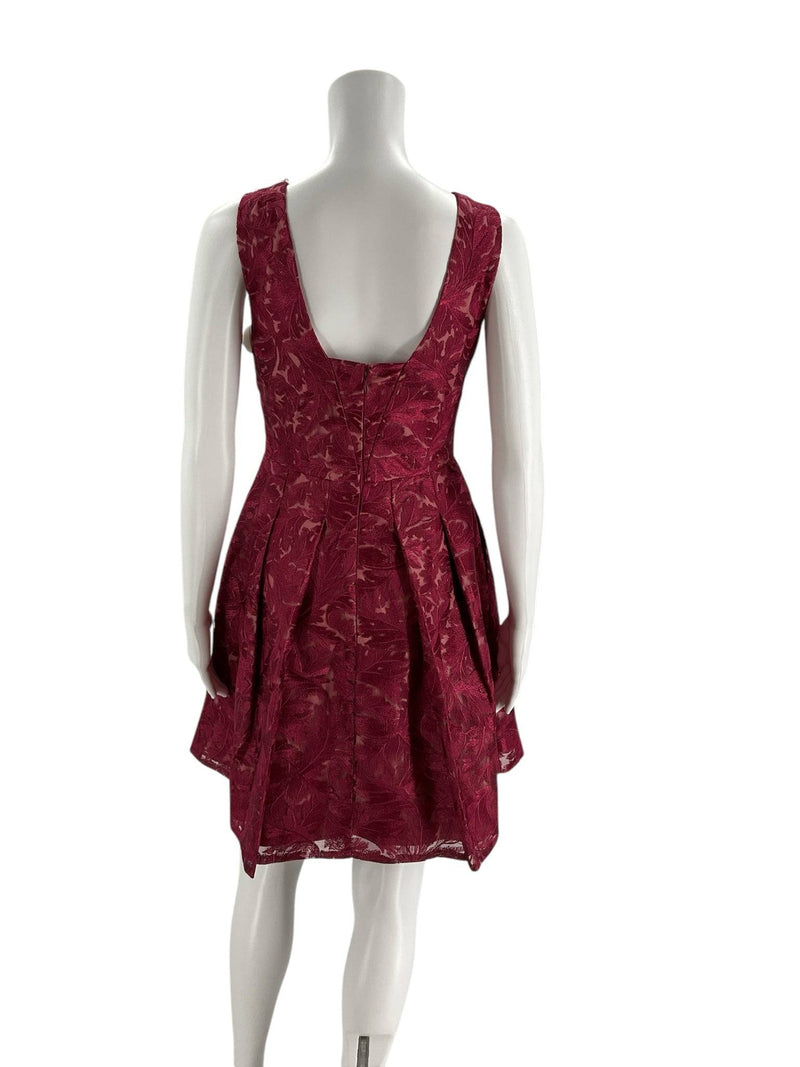 White House Black Market Fushia Floral Pre-Owned Ladies Dress - Size 4 Petite - Margaret’s Fine Consignment