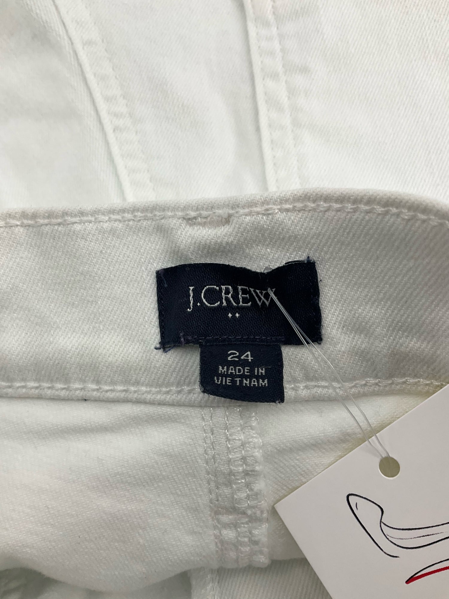 J.Crew White Shorts 3" Patch-Pocket Utility Shorts White Chino High Rise Size 24 - Size 2