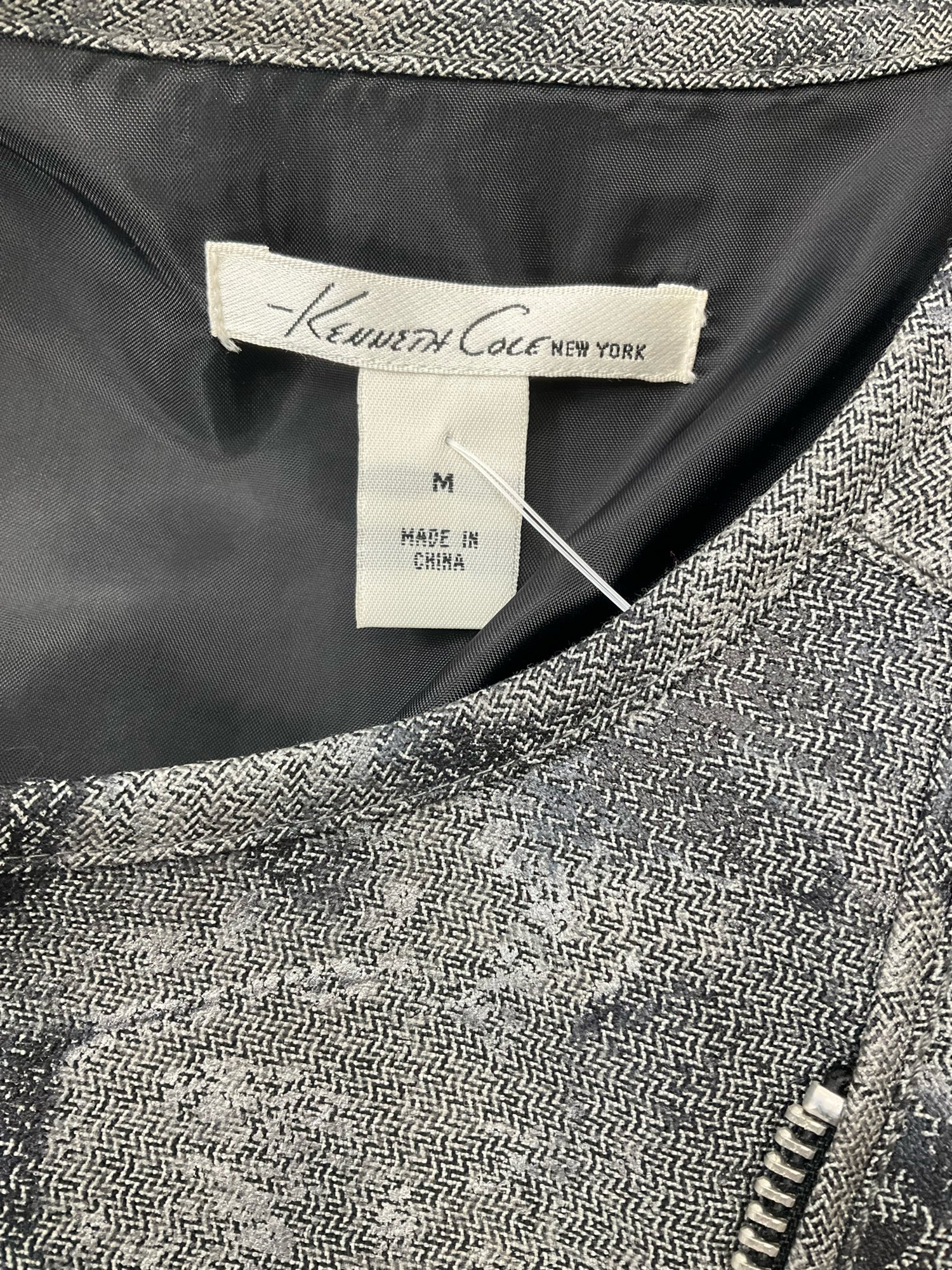 Kenneth Cole New York Snake Print Moto Jacket - Size Medium - ONLINE ONLY