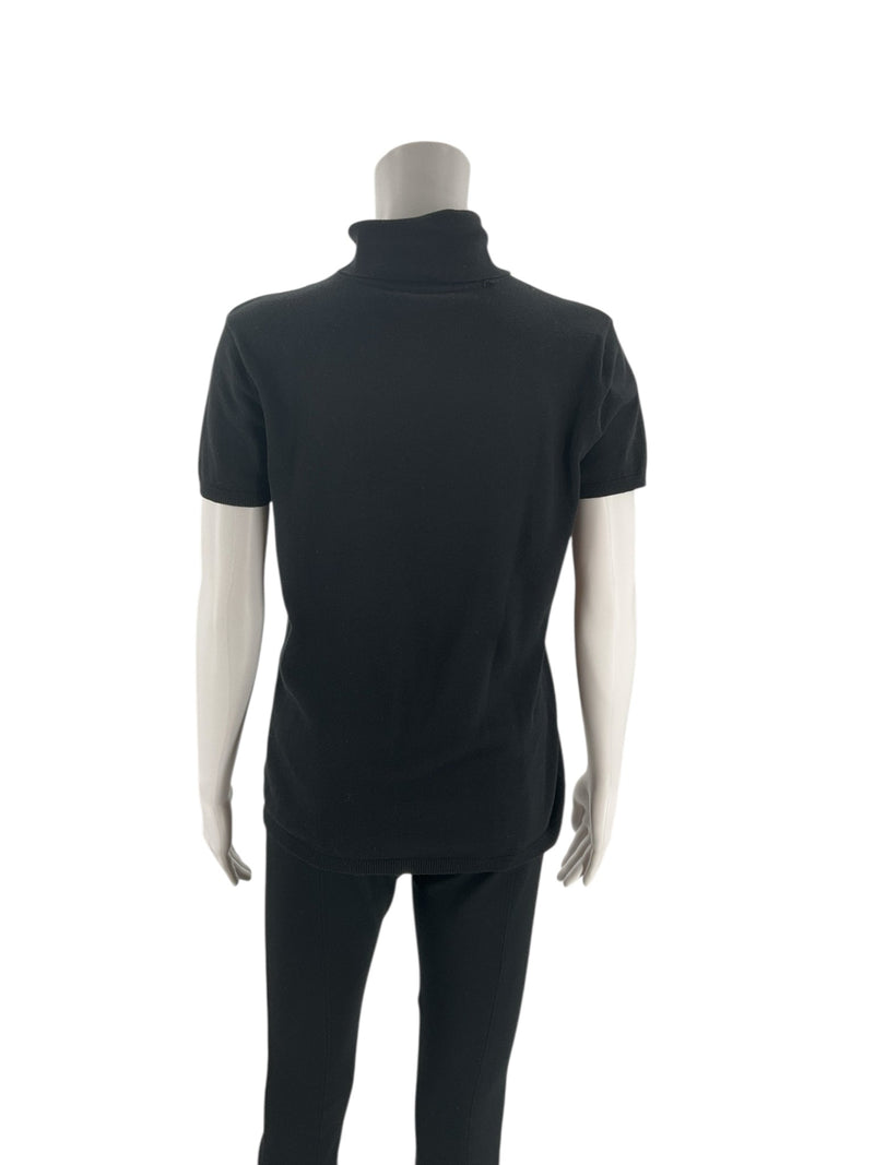 Talbots Black Solid Top - Size Small - Margaret’s Fine Consignment