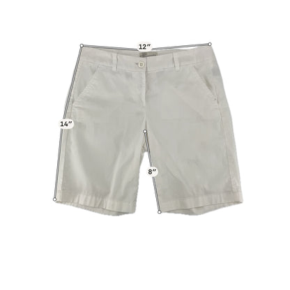 J.Crew White Shorts White Bermuda Chino Shorts Stretch Cotton Twill Size 0 - Size 0