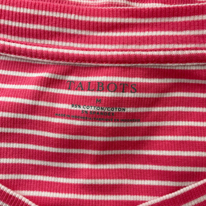 Talbots Pink/White Stripe Pre-Owned Ladies Top - Size Medium - Margaret’s Fine Consignment