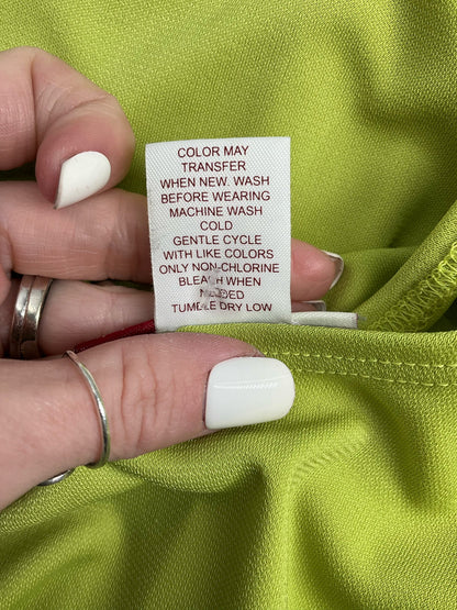 JM Collection Lime Green Solid Pre-Owned Ladies Sleeveless Top - Size 1X