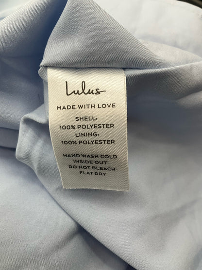 Lulus Dreamy Date Light Blue Floral Jacquard Ruffled Midi Dress Size Small NWT - ONLINE ONLY