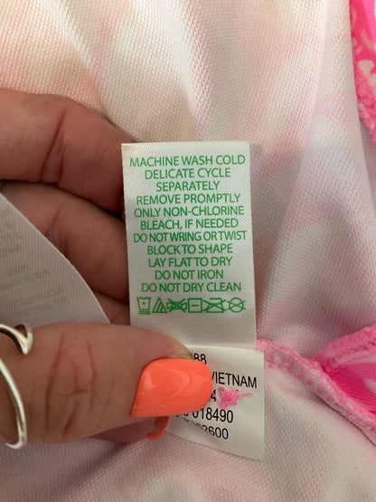 Lilly Pulitzer Chillylilly Marlina Tunic Top Pink White XL