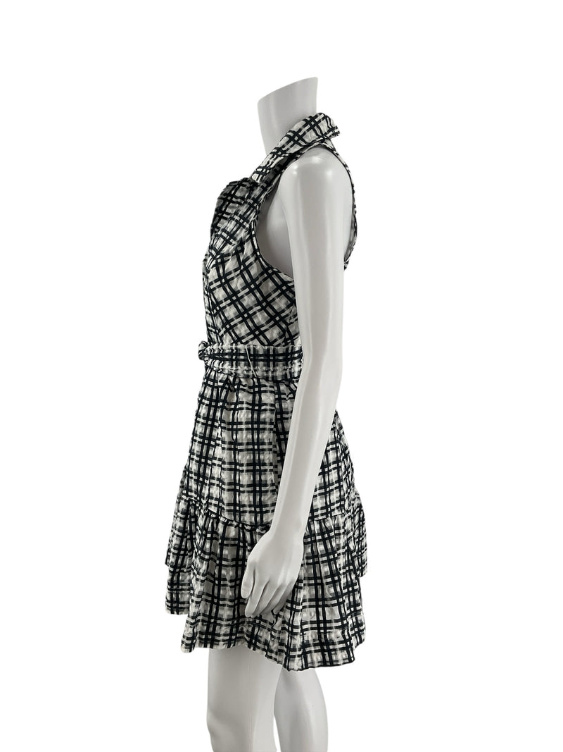 Maeve White/Navy Plaid Pre-Owned Ladies New With Tags Dress - Size 0 - Margaret’s Fine Consignment