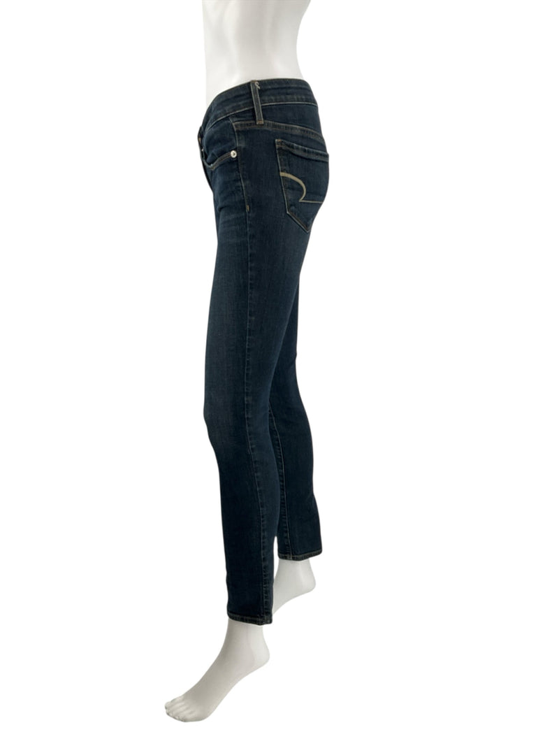 American Eagle Blue Solid Jeans - Size 2S - Margaret’s Fine Consignment