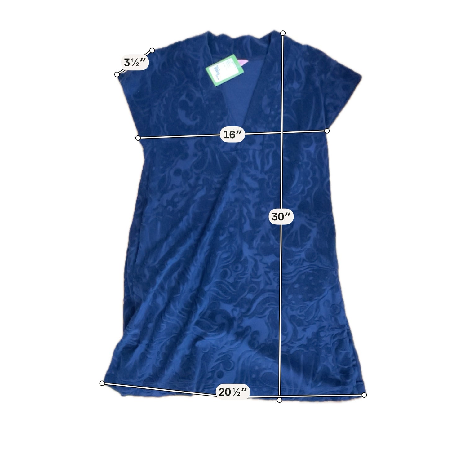 Lilly Pulitzer Colette Tunic Navy Jacquard V-Neck Cover-Up Top Size S - Effortless Coastal Chic: The Lilly Pulitzer Colette Tunic