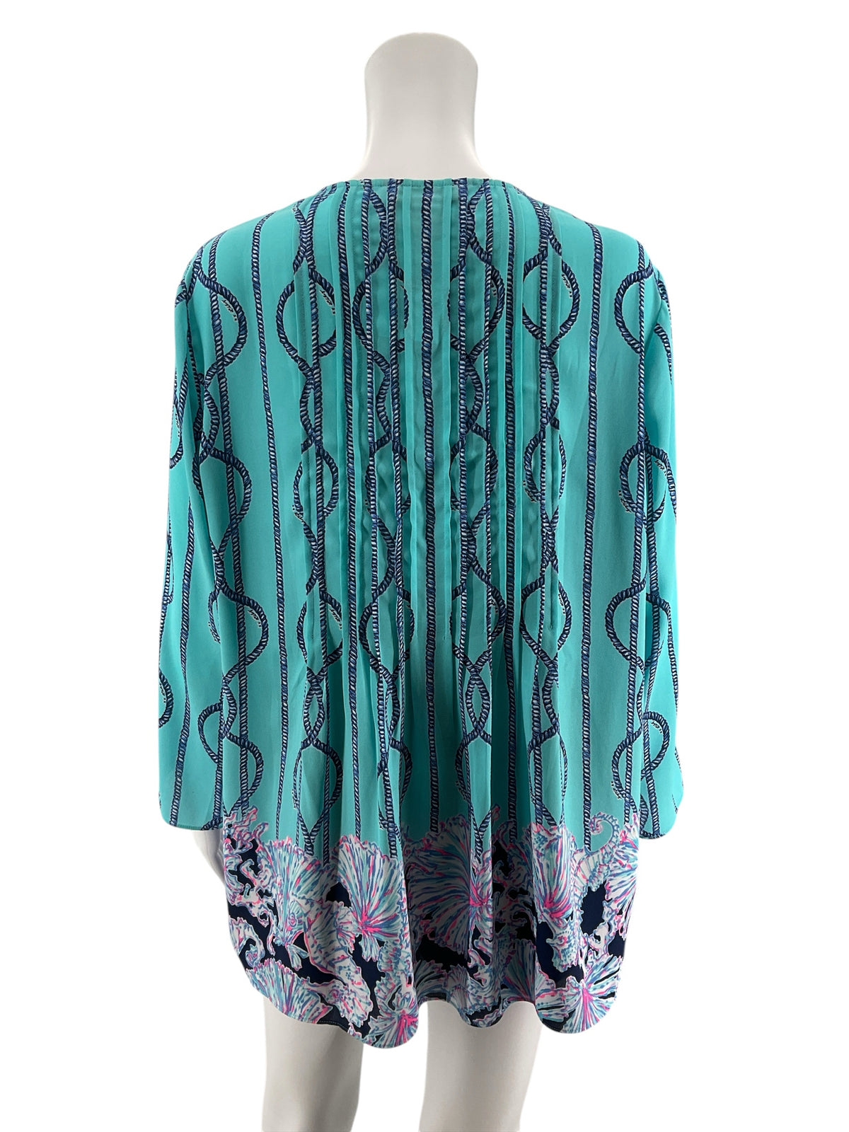 Lilly Pulitzer Matilda Tunic Top In A Pinch Print Size L - Downstairs