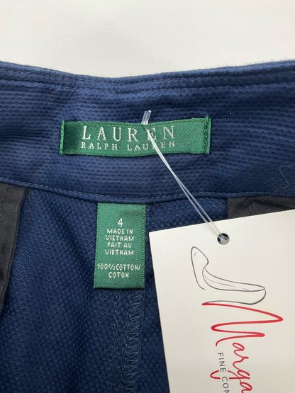 Lauren Ralph Lauren Nautical Cotton Shorts Size 4 Navy
