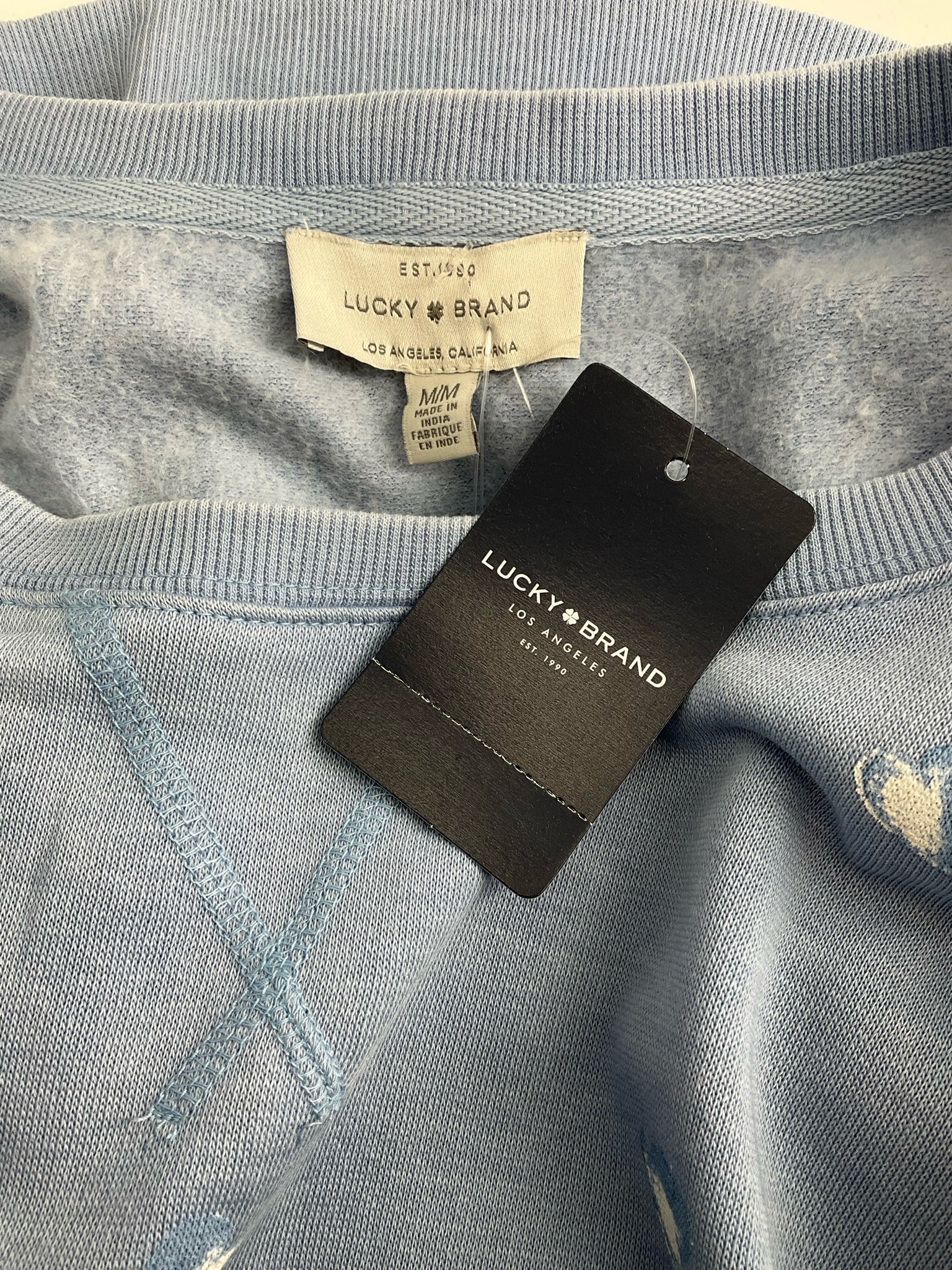 Lucky Brand -  Blue Hearts Pre-Owned Ladies Casual Top - Size M