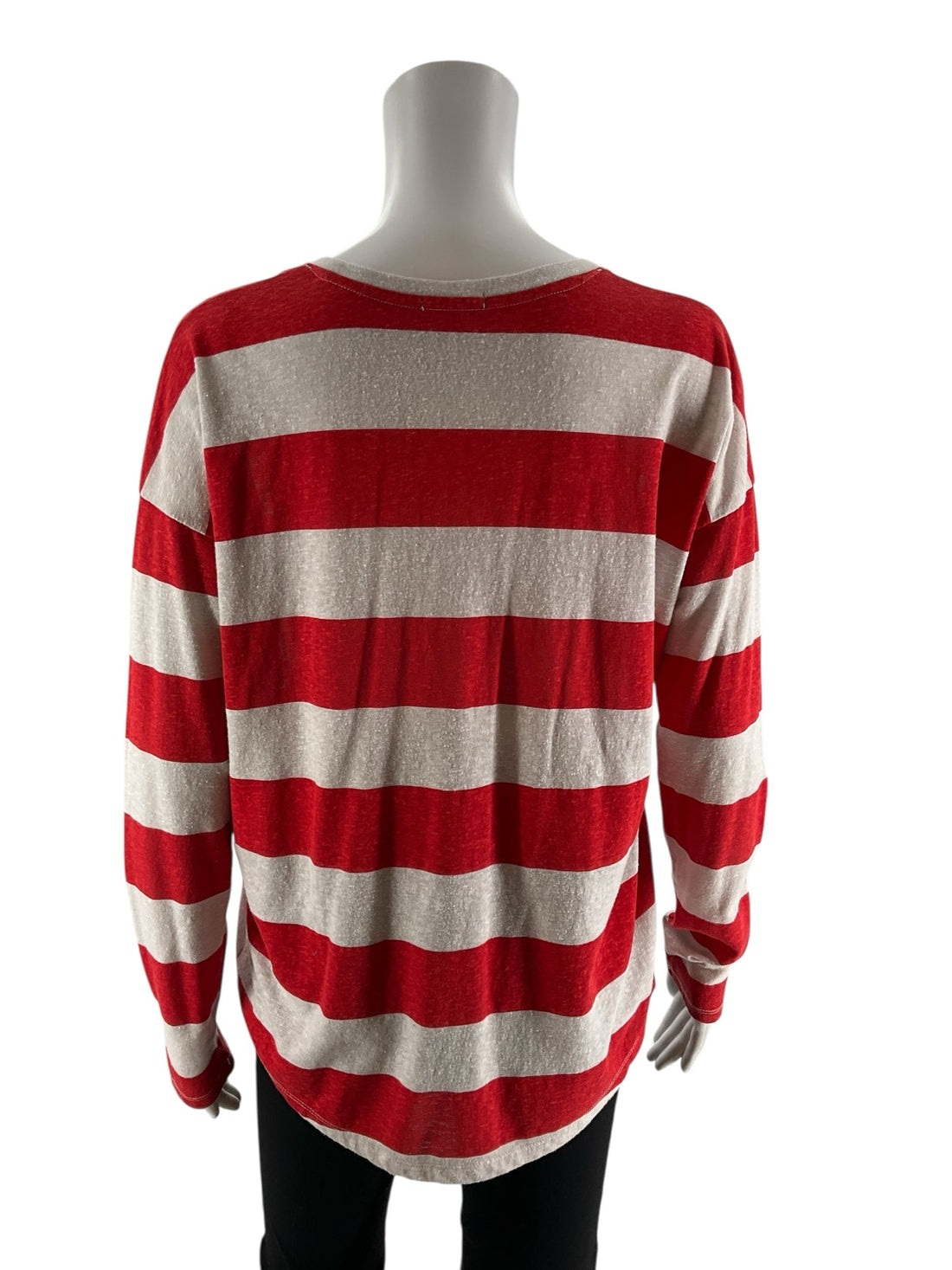 Gap Red/Gray Stripe Pre-Owned Ladies Top - Size Small - Margaret’s Fine Consignment