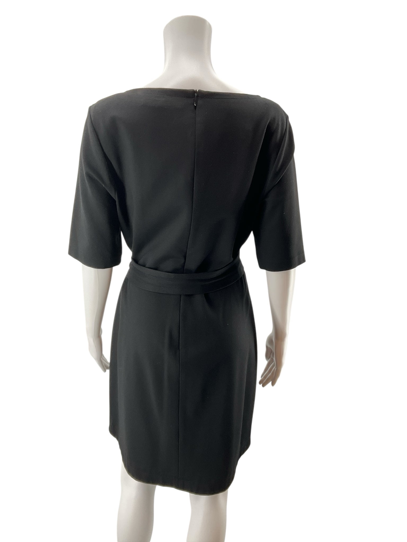 Trina Turk Contessa Belted Sheath Dress Black Size 10