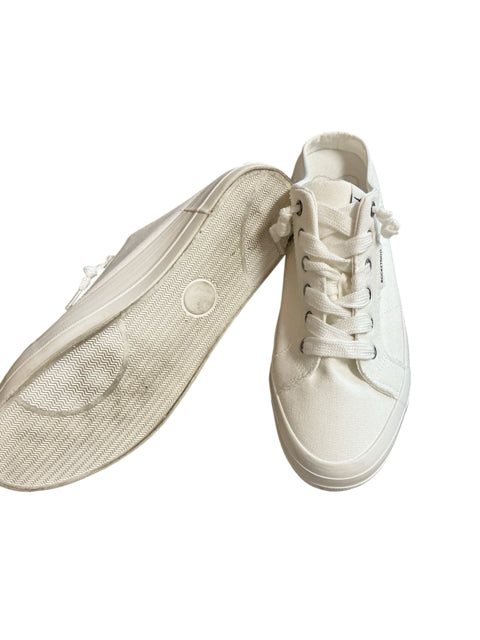 Rocket Dog Jazzin Mule Sneakers Womens Size 10 White Canvas Slip On Shoes