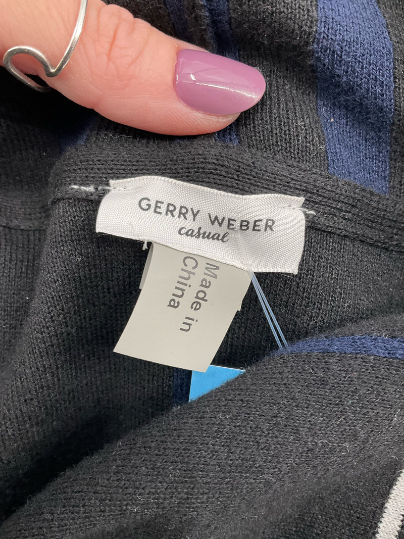 Gerry Weber Black/Blue/Gray Print Pre-Owned Ladies Shrug - Size 12