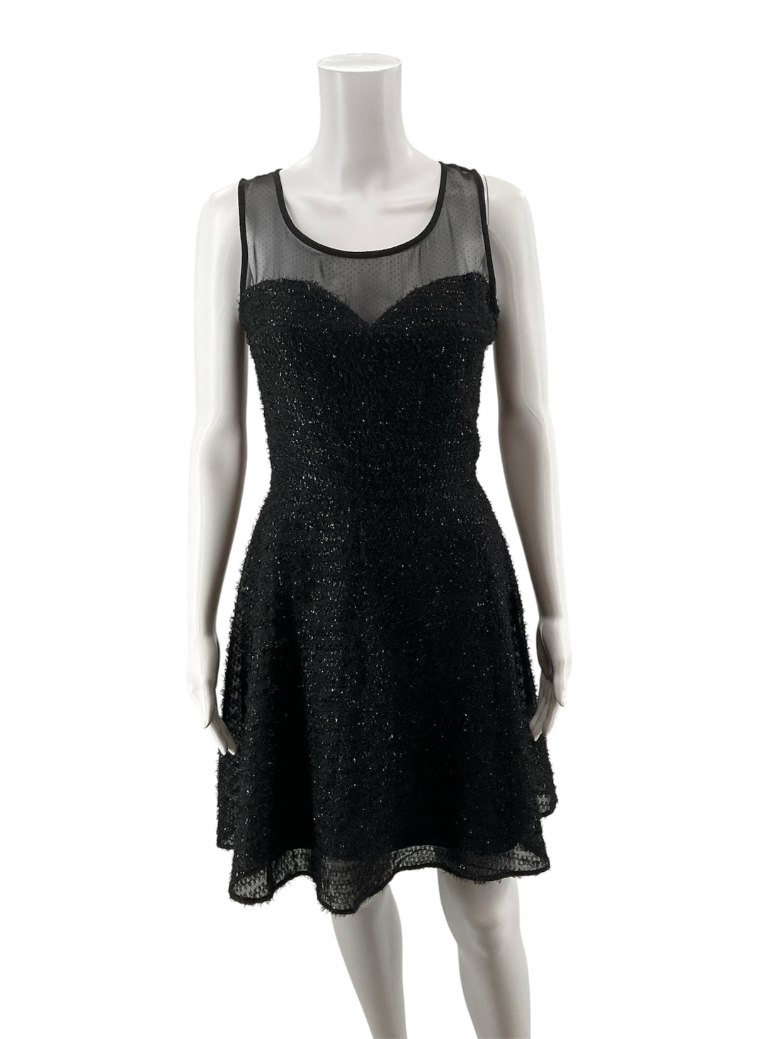 Doe &amp; Rae Black Fit and Flare BStylish Sparkle A-Line Little Black Dress Size S NWT - Size S