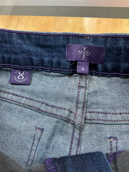 NYDJ Ami Skinny Ankle Jeans Blue Lift Tuck Technology Size 6 - ONLINE ONLY