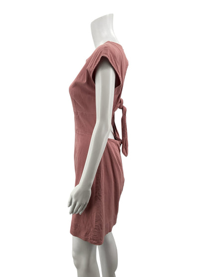 by Anthropologie mauve Mini Anthropologie Mauve Solid Pre-Owned Ladies Dress - Size 8 - Size 8