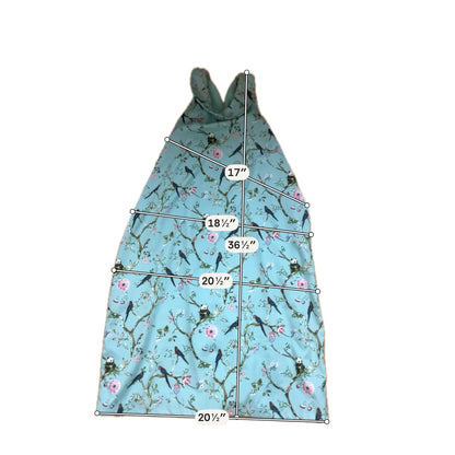 Holly Bracken Panda Bird Print Halter Neck Shift Dress Size Large